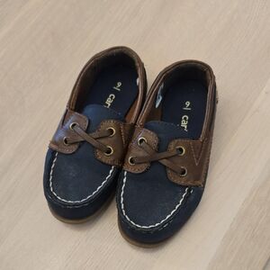 Carter's Kids Moccasins in Navy and Brown